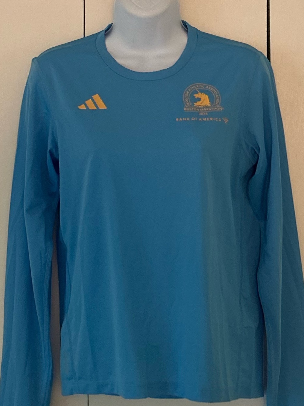 Adidas Boston Marathon 2024 Long Sleeve Athletic T-Shirt XS